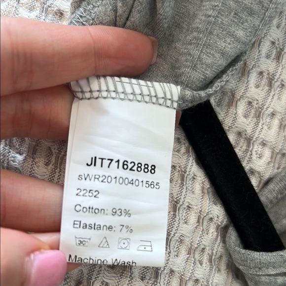 Shein One-Shoulder Gray Mini Dress Ribbed and flare bottom size S - Picture 3 of 4